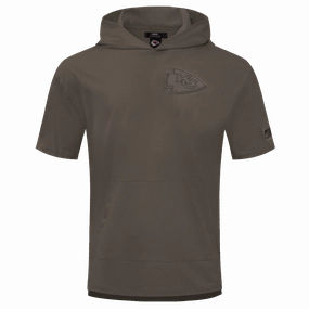 NFL KANSAS CITY CHIEFS NEUTRAL DROP SHOULDER MEN'S TEE (DARK TAUPE)