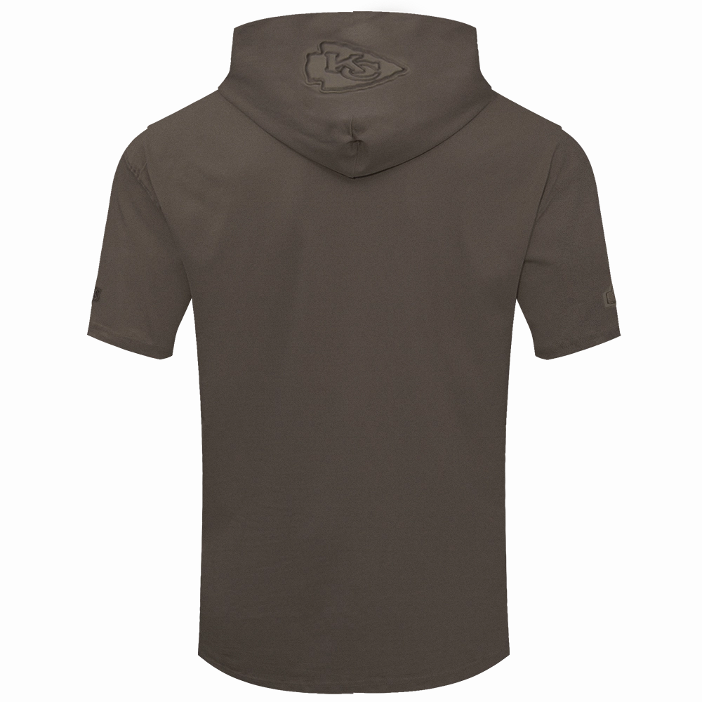 NFL KANSAS CITY CHIEFS NEUTRAL DROP SHOULDER MEN'S TEE (DARK TAUPE)