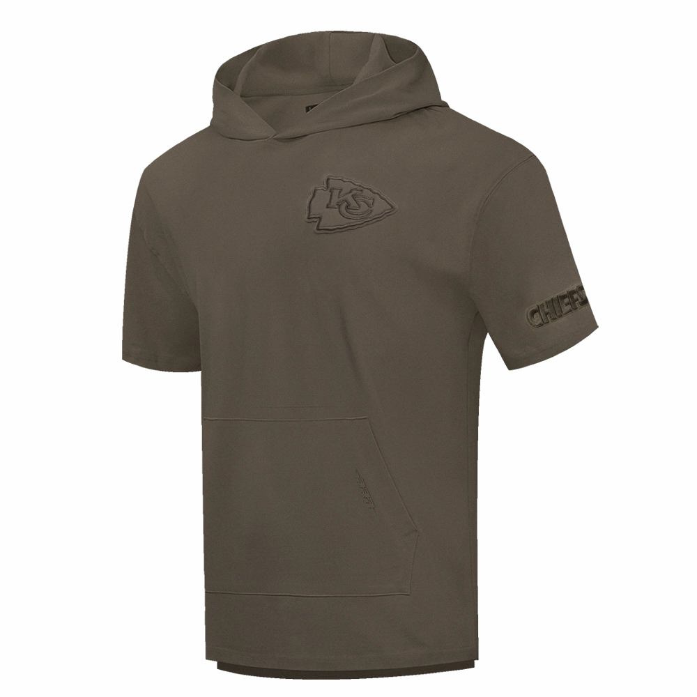 NFL KANSAS CITY CHIEFS NEUTRAL DROP SHOULDER MEN'S TEE (DARK TAUPE)