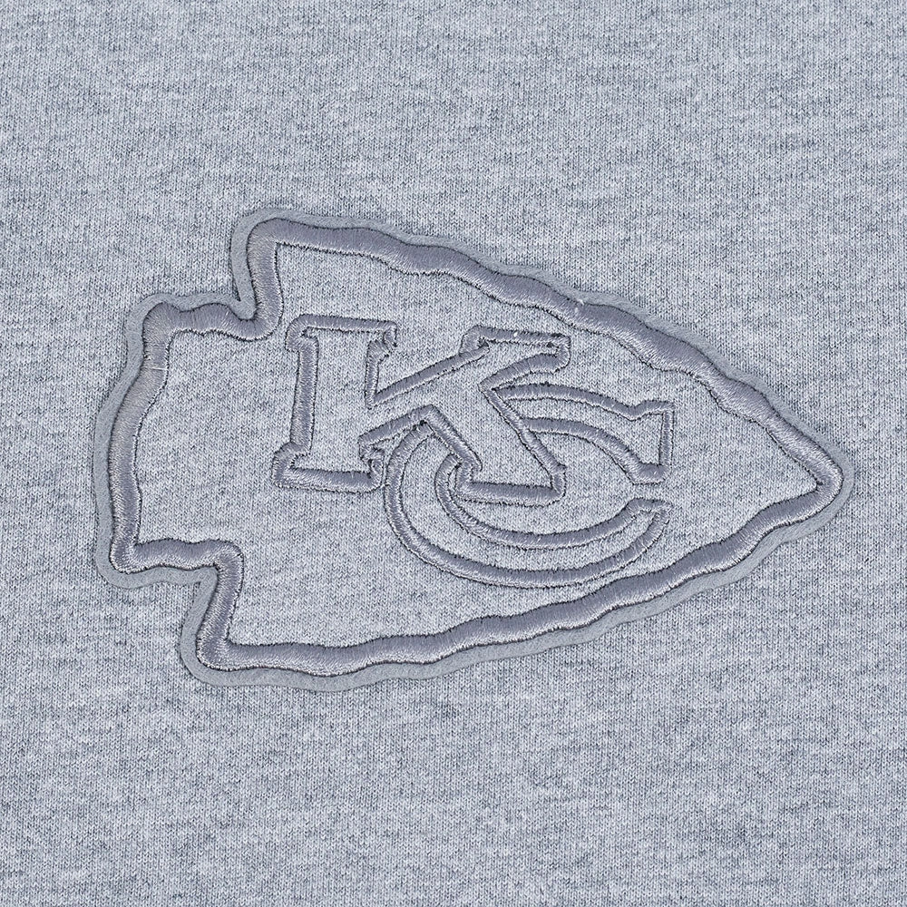 NFL KANSAS CITY CHIEFS NEUTRAL MEN'S DROP SHOULDER TEE (DARK HEATHER GRAY)
