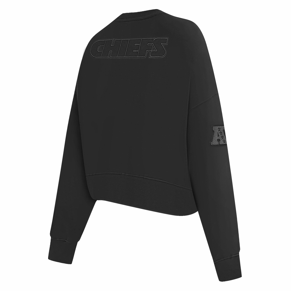 NFL KANSAS CITY CHIEFS NEUTRAL WOMEN'S CREWNECK (BLACK)