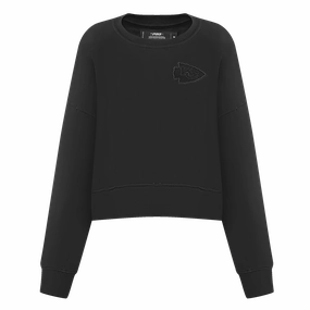NFL KANSAS CITY CHIEFS NEUTRAL WOMEN'S CREWNECK (BLACK)
