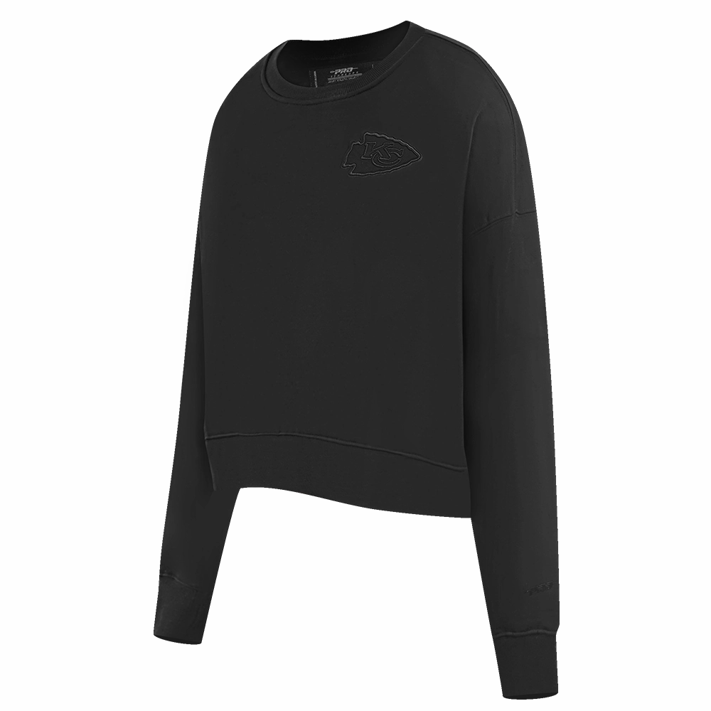 NFL KANSAS CITY CHIEFS NEUTRAL WOMEN'S CREWNECK (BLACK)