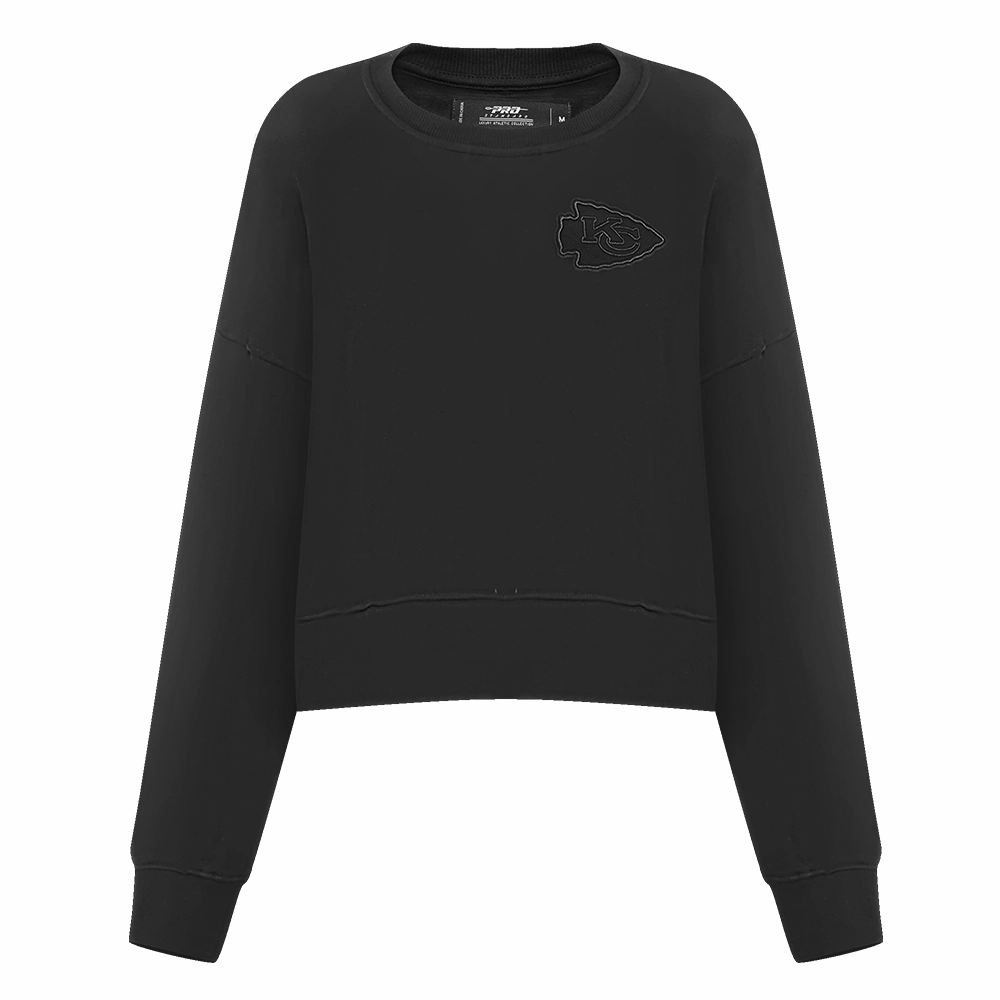 NFL KANSAS CITY CHIEFS NEUTRAL WOMEN'S CREWNECK (BLACK)