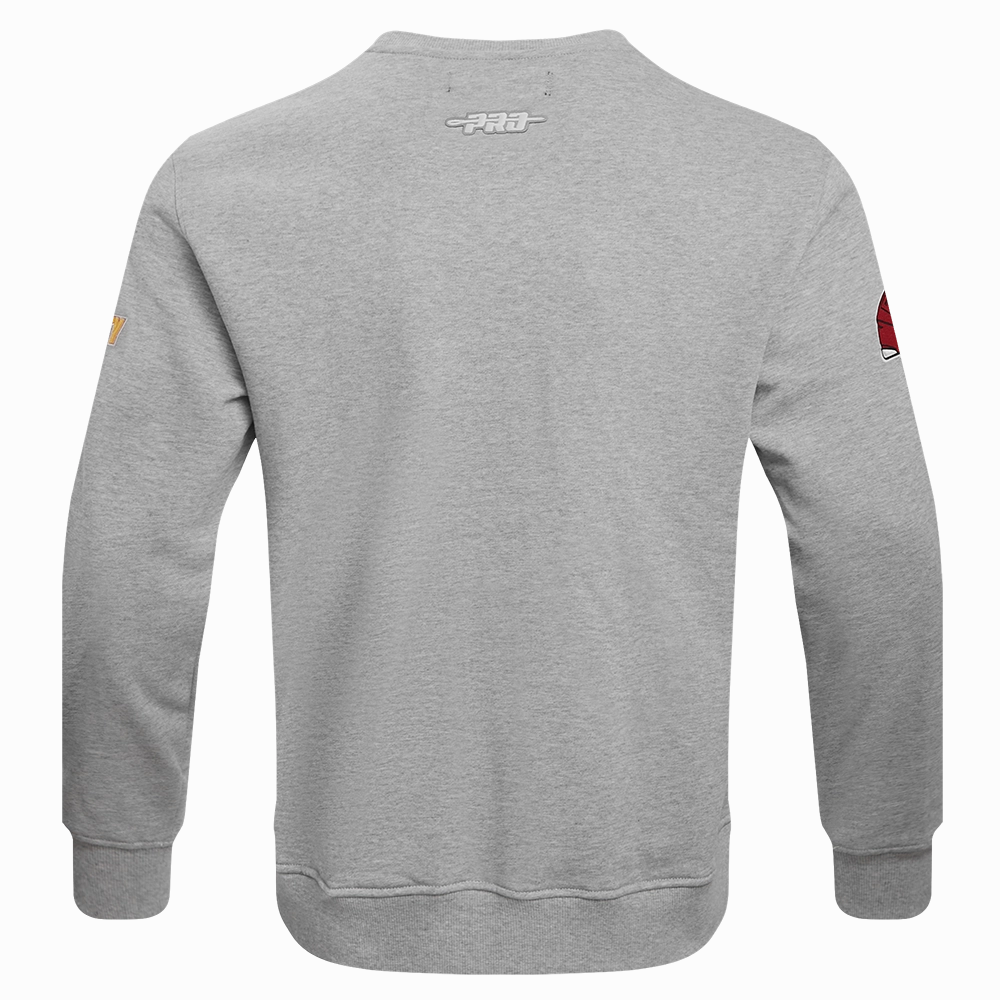 NFL KANSAS CITY CHIEFS OLD ENGLISH MEN'S CREWNECK (HEATHER GREY)