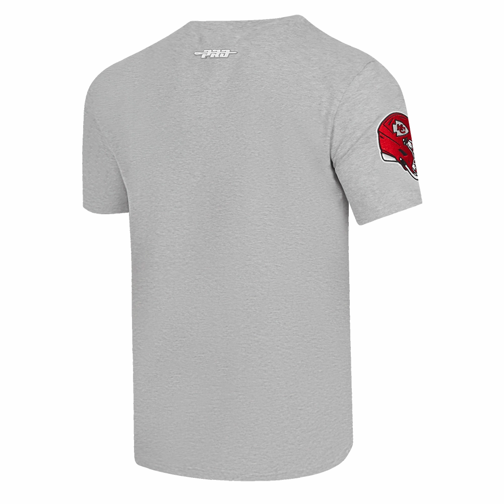 NFL KANSAS CITY CHIEFS OLD ENGLISH MEN'S TEE (HEATHER GREY)