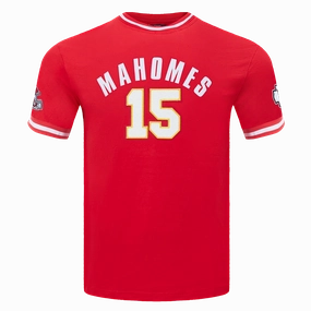 NFL KANSAS CITY CHIEFS PATRICK MAHOMES #15 MEN'S TEE (RED)