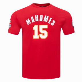 NFL KANSAS CITY CHIEFS PATRICK MAHOMES #15 MEN'S TEE (RED)