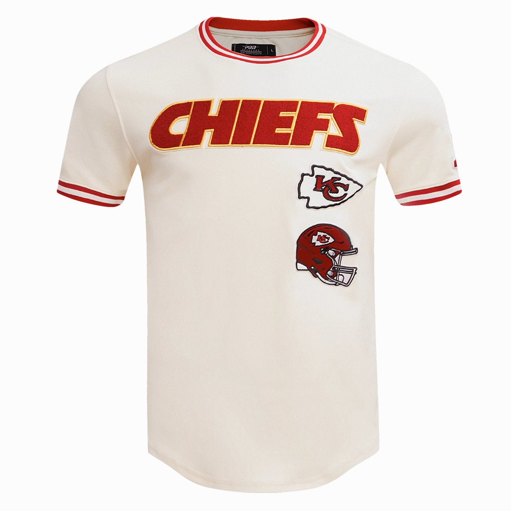 NFL KANSAS CITY CHIEFS RETRO CLASSIC MEN'S TEE (EGGSHELL/ RED)