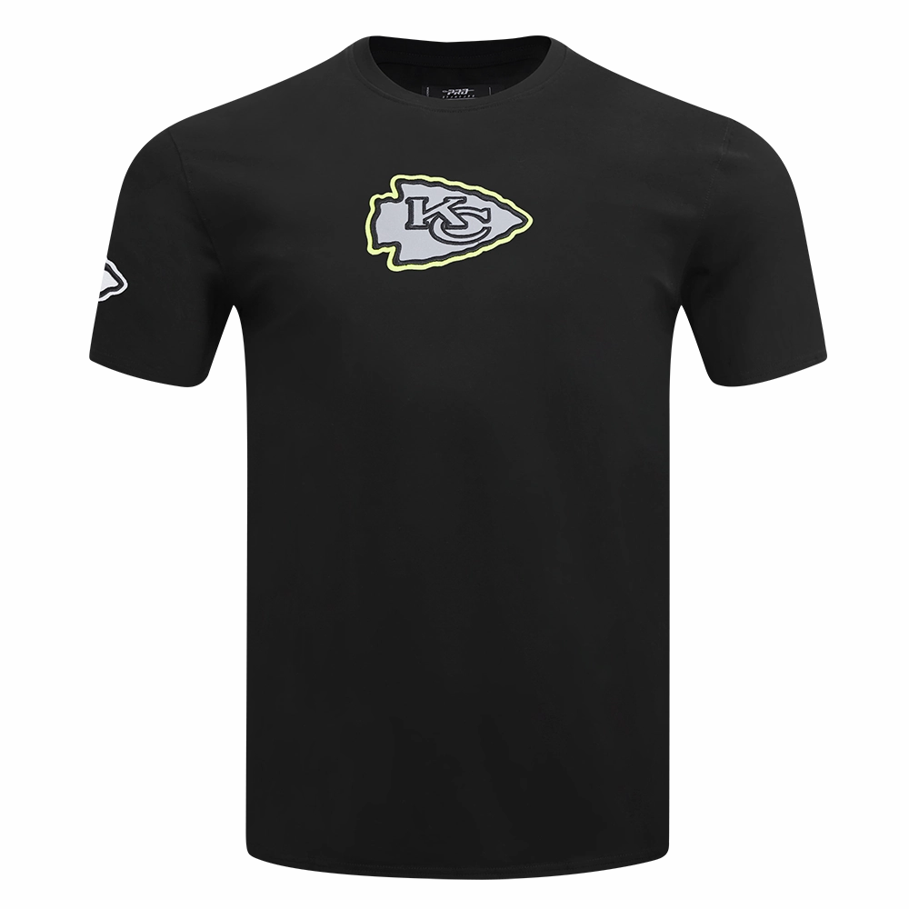 NFL KANSAS CITY CHIEFS UNDER THE LIGHTS MEN'S SINGLE JERSEY TEE (BLACK)