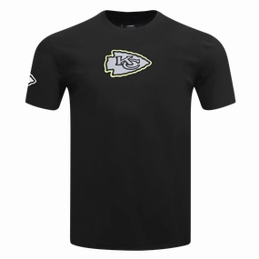 NFL KANSAS CITY CHIEFS UNDER THE LIGHTS MEN'S SINGLE JERSEY TEE (BLACK)