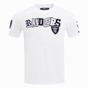 NFL LAS VEGAS RAIDERS CITY RANSOM MEN'S SINGLE JERSEY TEE (WHITE)
