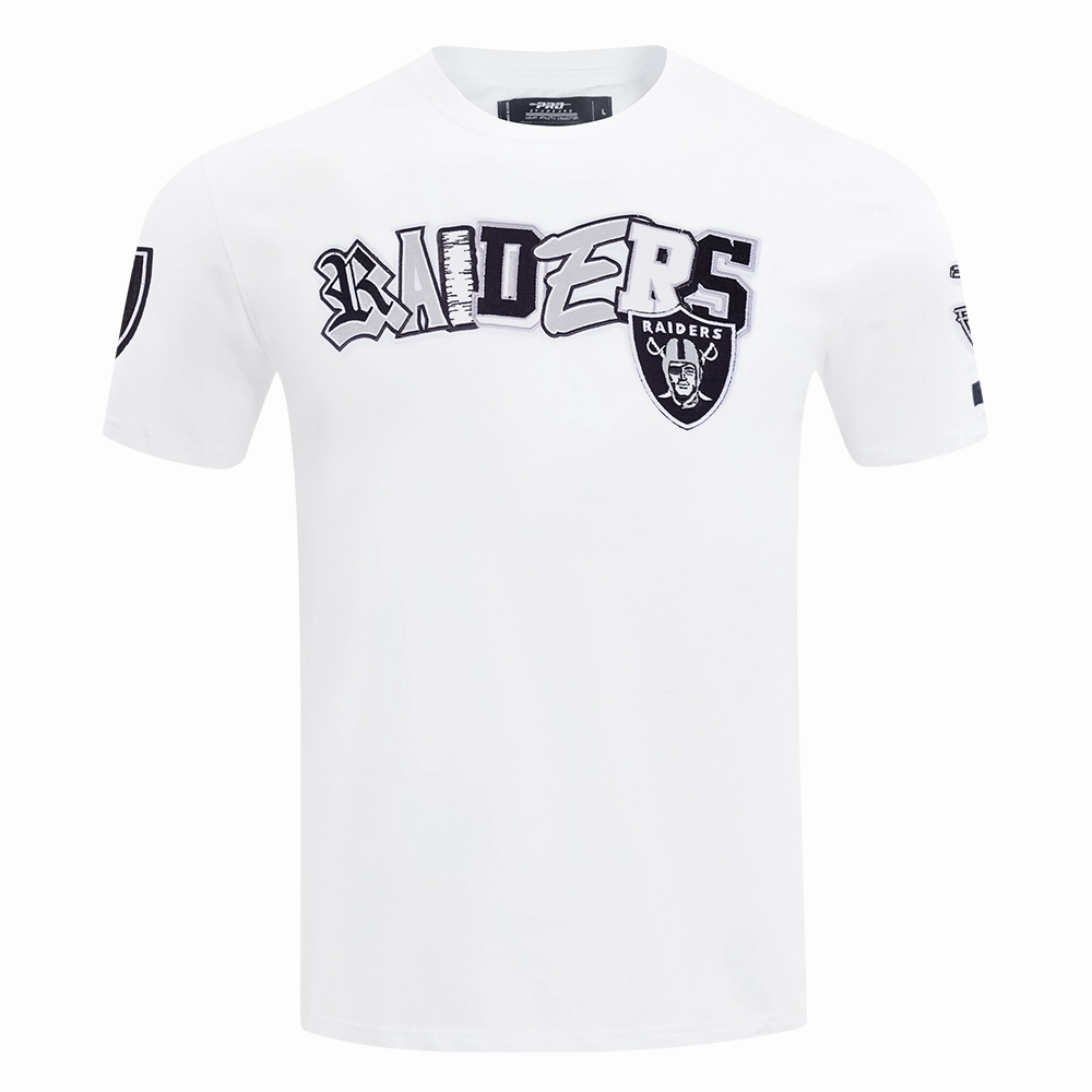 NFL LAS VEGAS RAIDERS CITY RANSOM MEN'S SINGLE JERSEY TEE (WHITE)