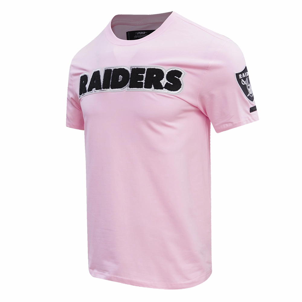 NFL LAS VEGAS RAIDERS CLASSIC CHENILLE   TEE (PINK)