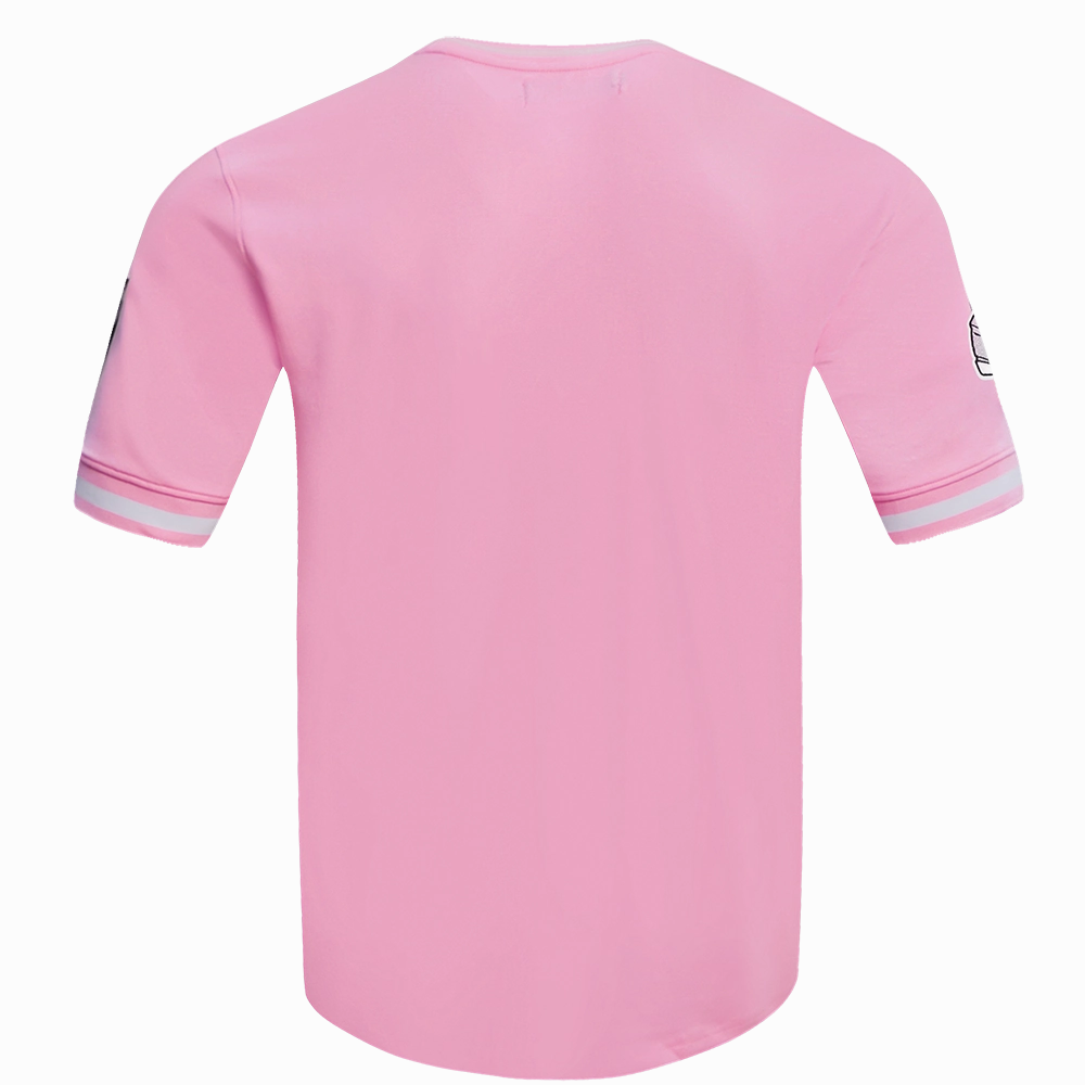 NFL LAS VEGAS RAIDERS CLASSIC CHENILLE DOUBLE KNIT TEE (PINK)