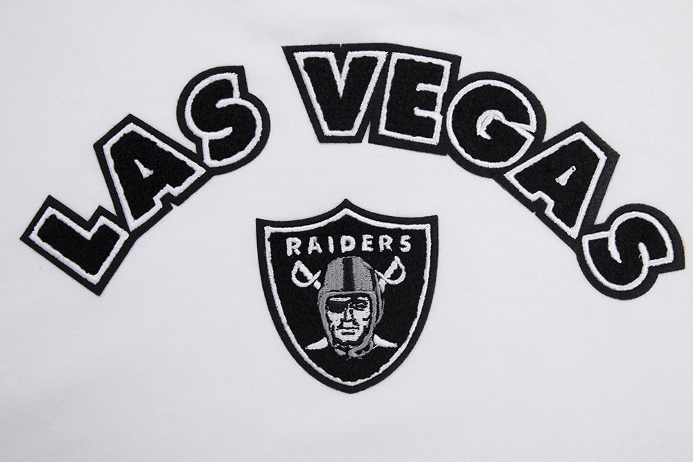 NFL LAS VEGAS RAIDERS CLASSIC WOMEN'S CREWNECK (WHITE)