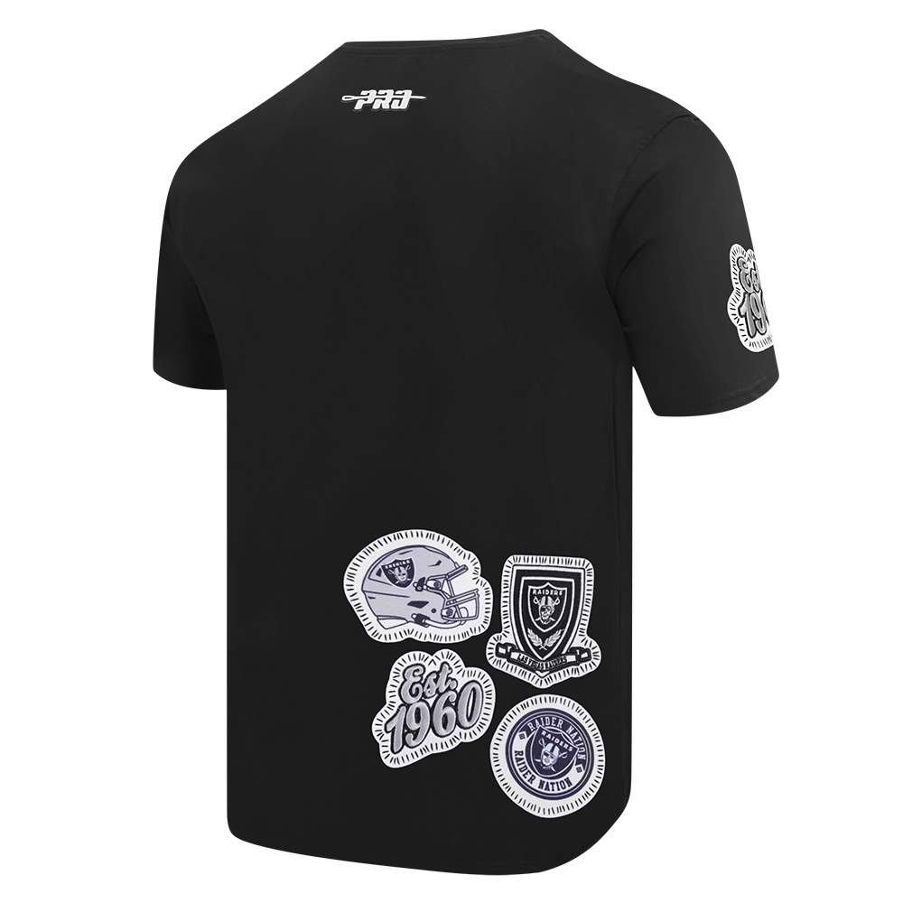 NFL LAS VEGAS RAIDERS DIY PICK STITCH MEN'S SINGLE JERSEY TEE (BLACK)