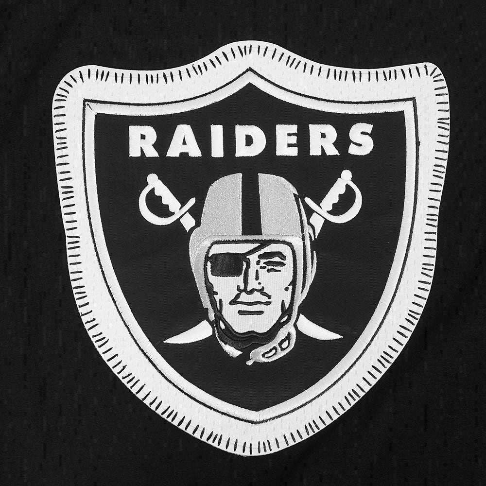 NFL LAS VEGAS RAIDERS DIY PICK STITCH MEN'S SINGLE JERSEY TEE (BLACK)