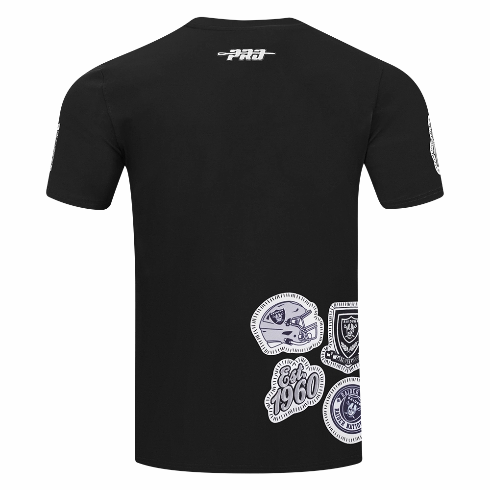 NFL LAS VEGAS RAIDERS DIY PICK STITCH MEN'S SINGLE JERSEY TEE (BLACK)