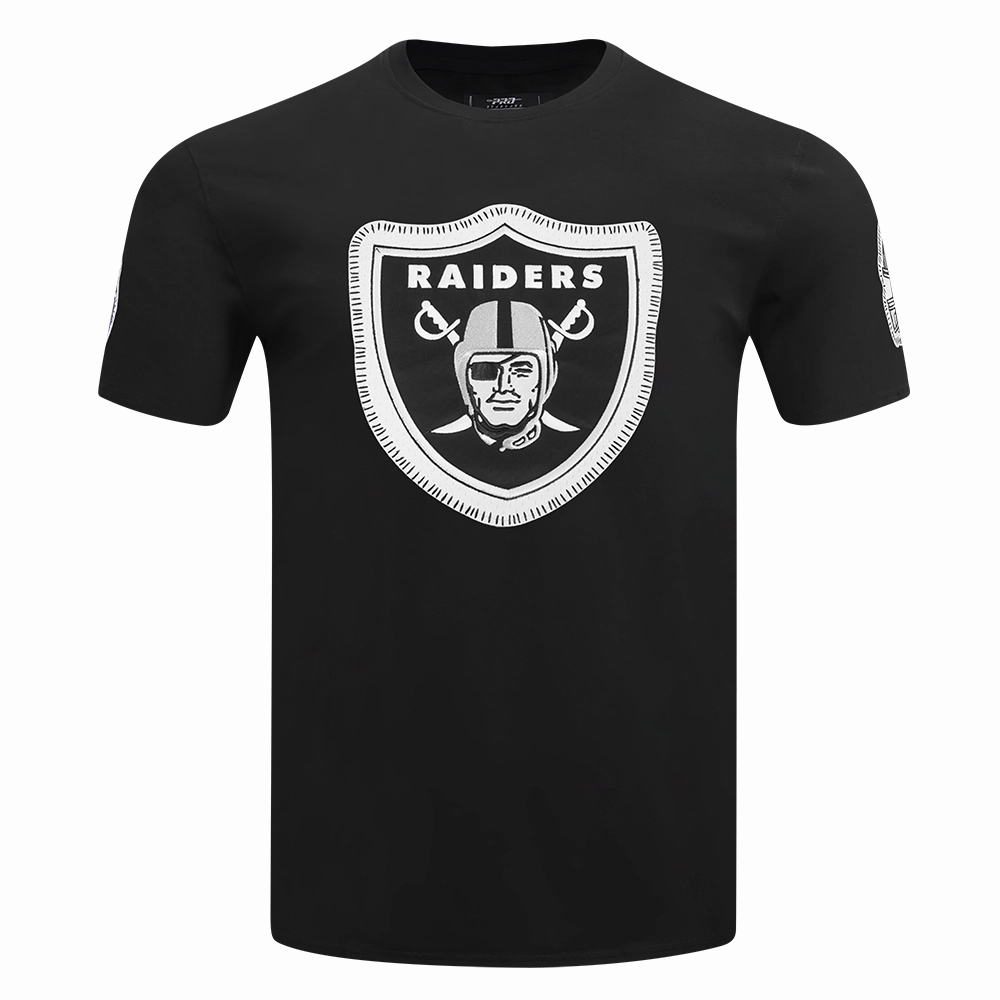 NFL LAS VEGAS RAIDERS DIY PICK STITCH MEN'S SINGLE JERSEY TEE (BLACK)