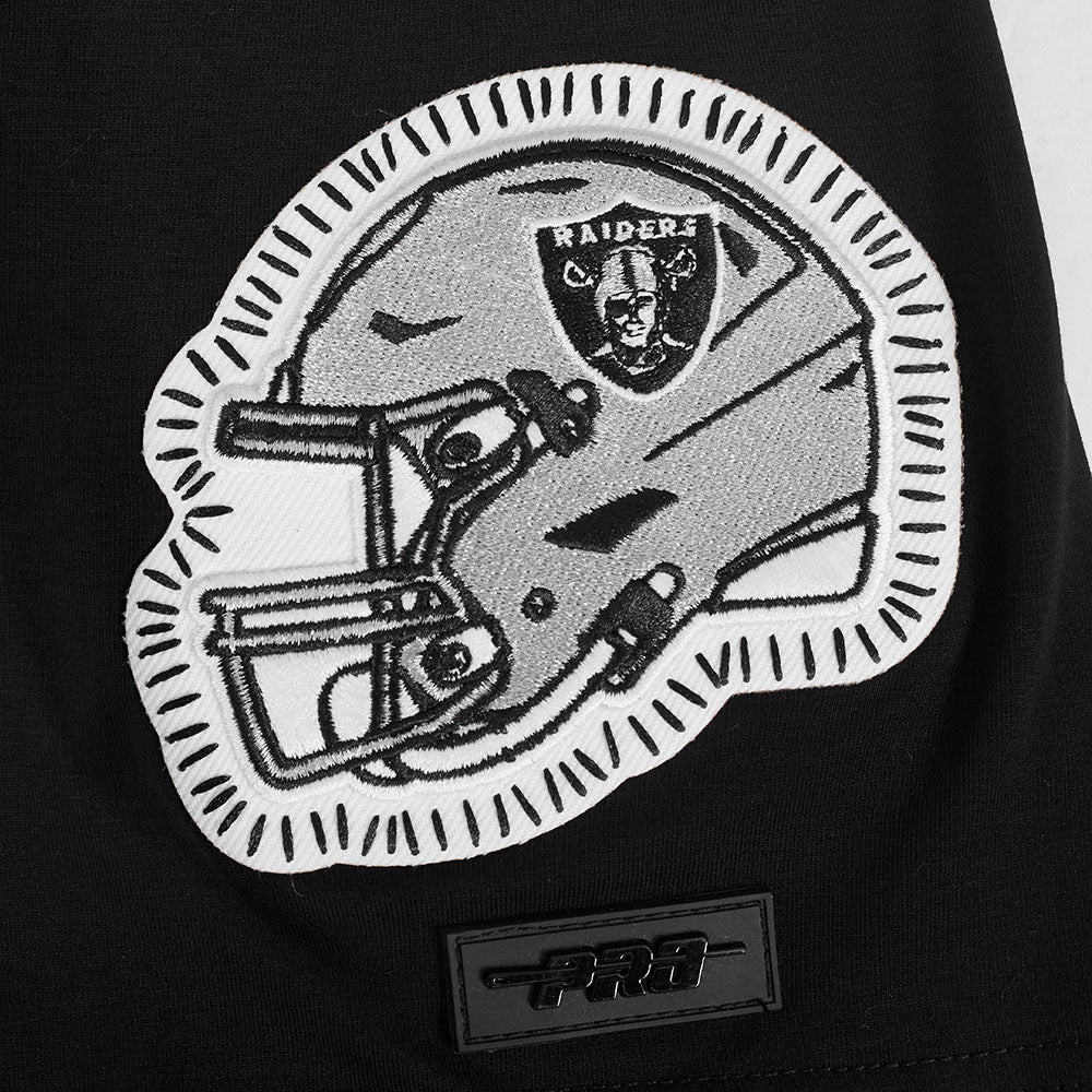NFL LAS VEGAS RAIDERS DIY PICK STITCH MEN'S SINGLE JERSEY TEE (BLACK)