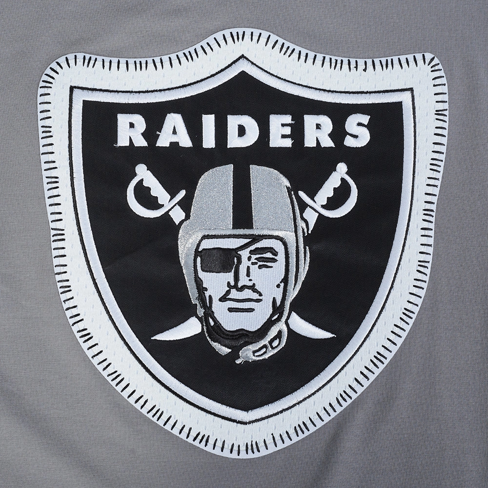 NFL LAS VEGAS RAIDERS DIY PICK STITCH MEN'S SINGLE JERSEY TEE (GRAY)