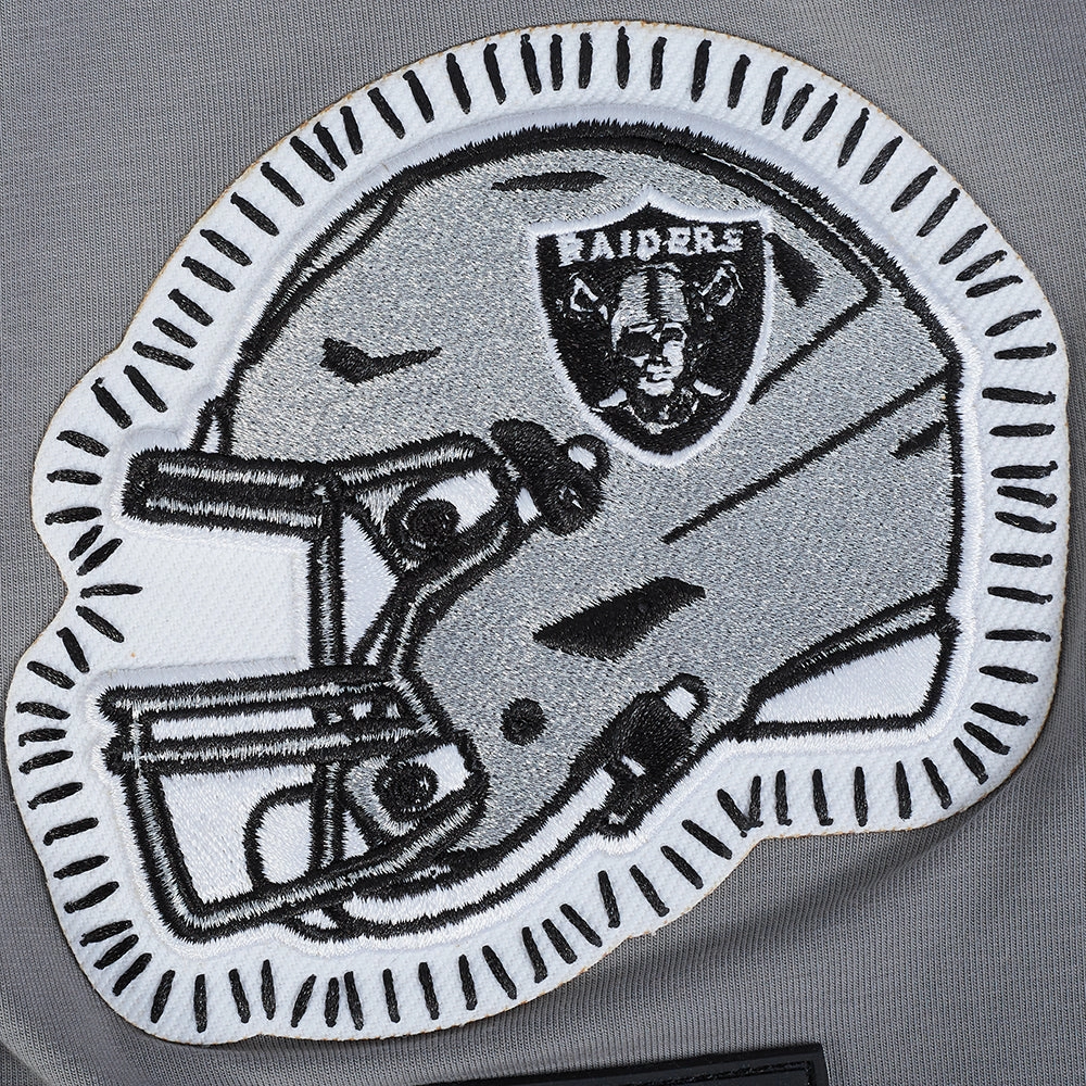 NFL LAS VEGAS RAIDERS DIY PICK STITCH MEN'S SINGLE JERSEY TEE (GRAY)