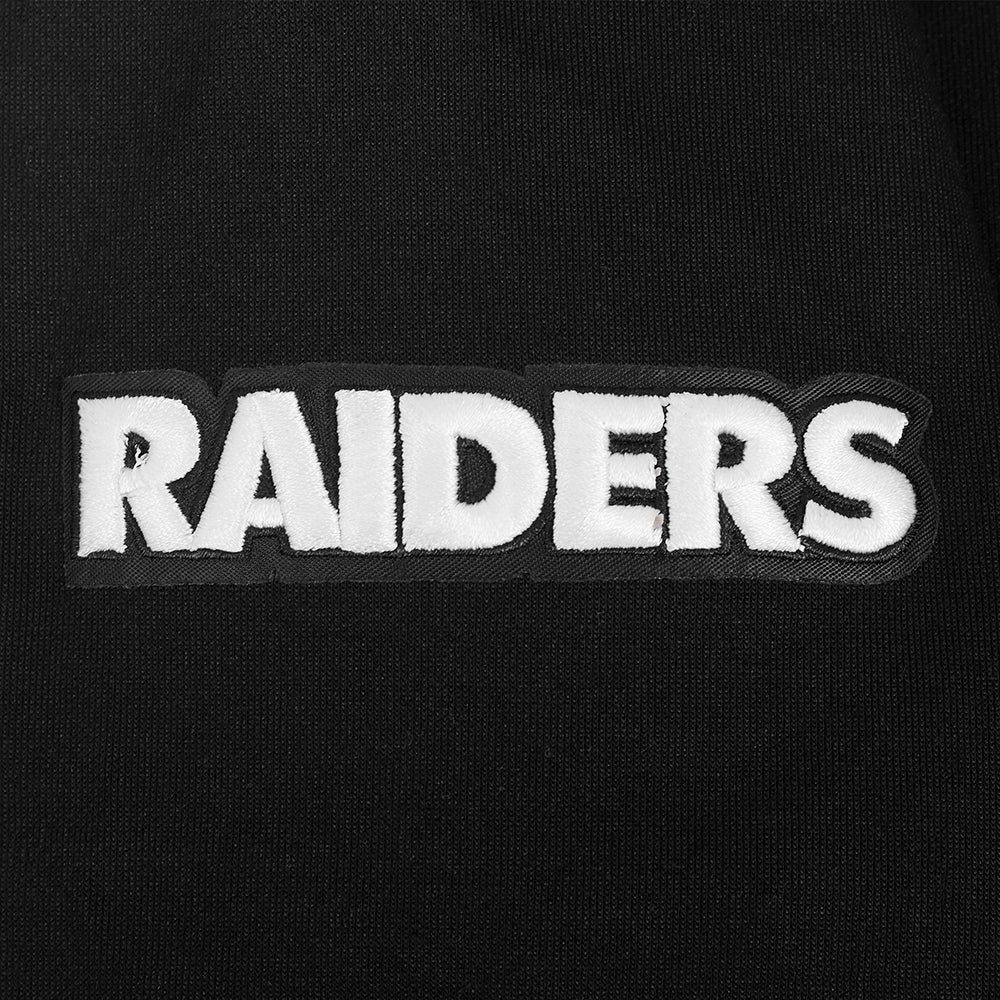 NFL LAS VEGAS RAIDERS GAME DAY CLASSICS WOMEN'S DK CROPPED PO HOODIE (BLACK)