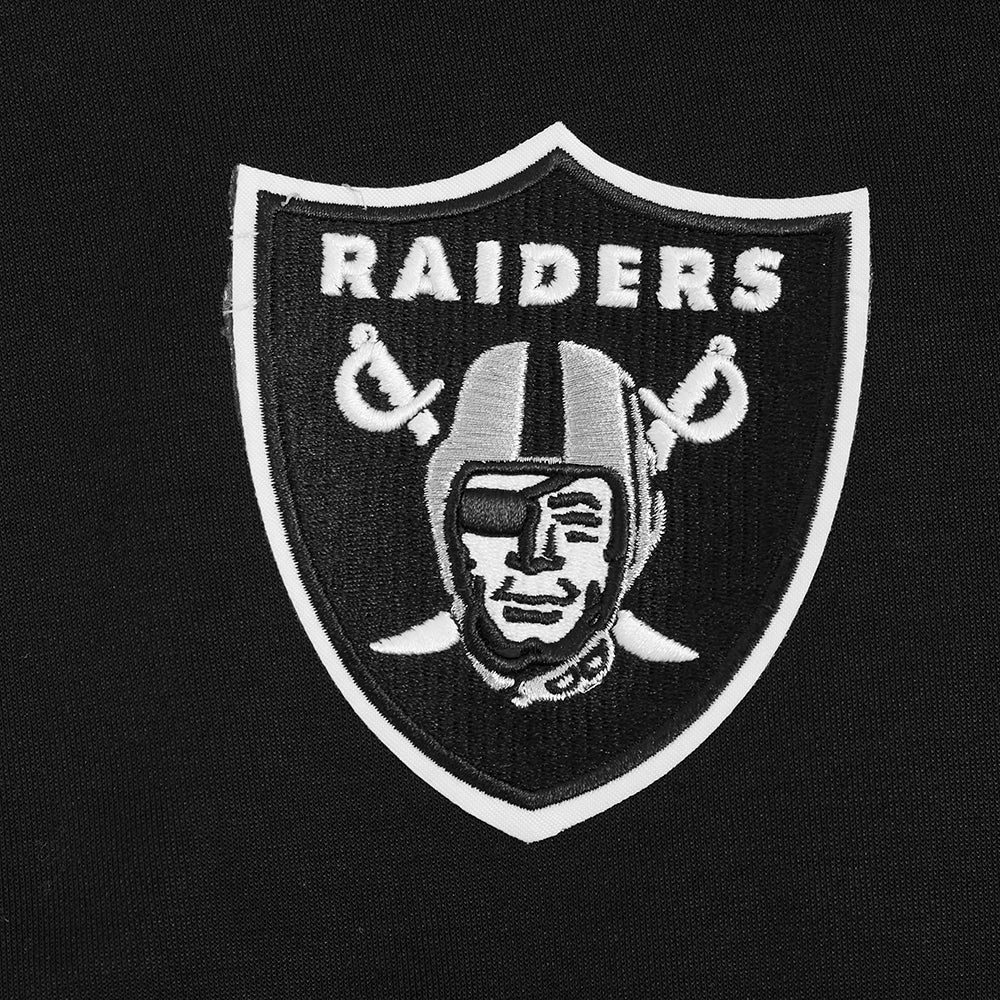 NFL LAS VEGAS RAIDERS GAME DAY CLASSICS WOMEN'S DOUBLE KNIT CREWNECK (BLACK)