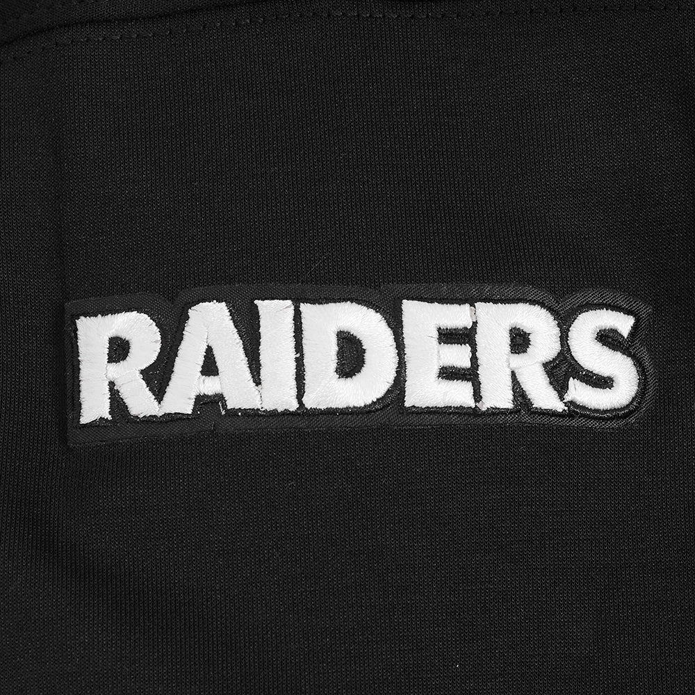 NFL LAS VEGAS RAIDERS GAME DAY CLASSICS WOMEN'S DOUBLE KNIT CREWNECK (BLACK)