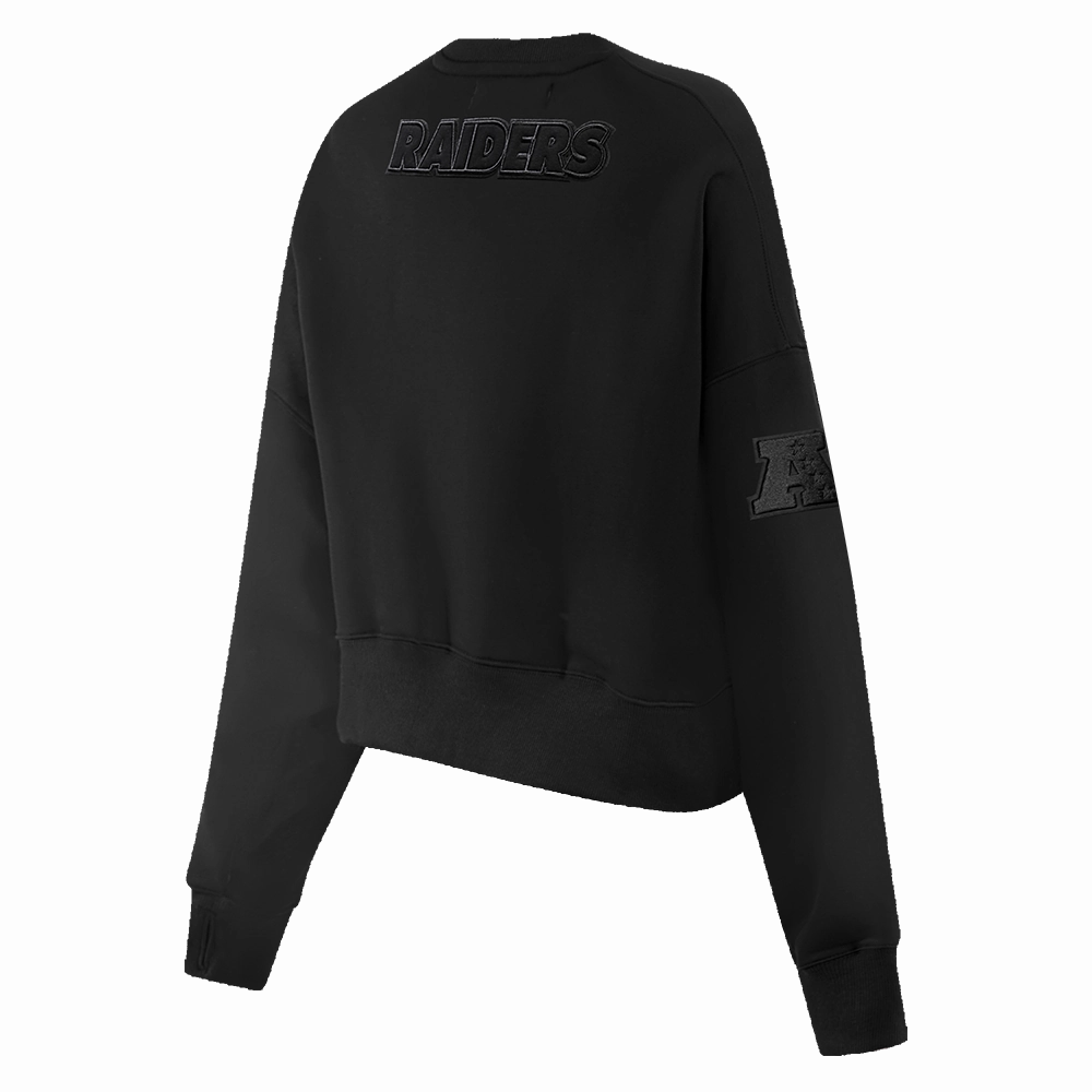 NFL LAS VEGAS RAIDERS NEUTRAL WOMEN'S CREWNECK (BLACK)