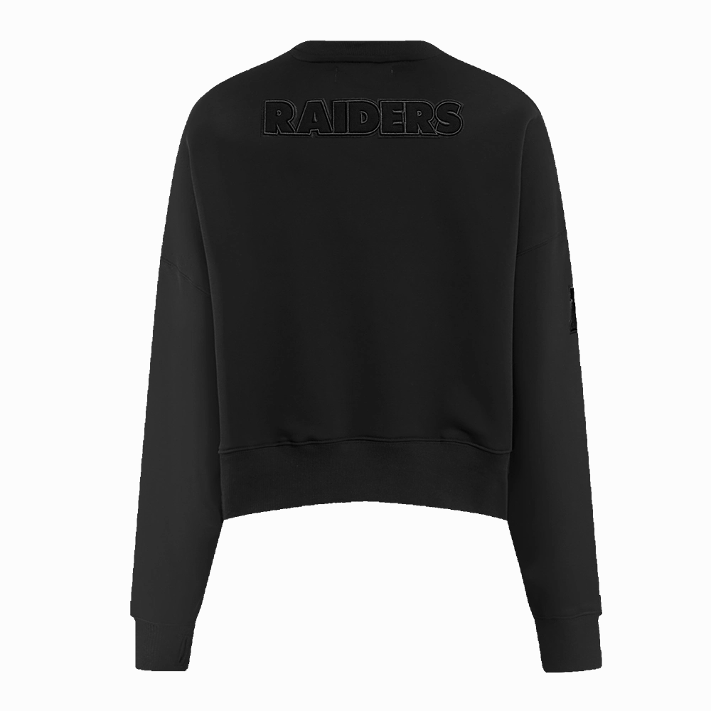 NFL LAS VEGAS RAIDERS NEUTRAL WOMEN'S CREWNECK (BLACK)