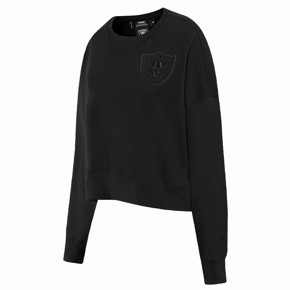 NFL LAS VEGAS RAIDERS NEUTRAL WOMEN'S CREWNECK (BLACK)