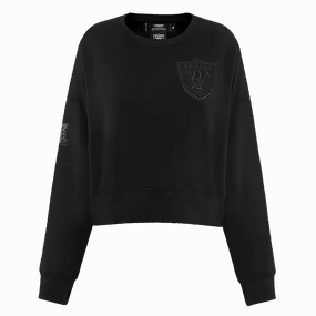 NFL LAS VEGAS RAIDERS NEUTRAL WOMEN'S CREWNECK (BLACK)