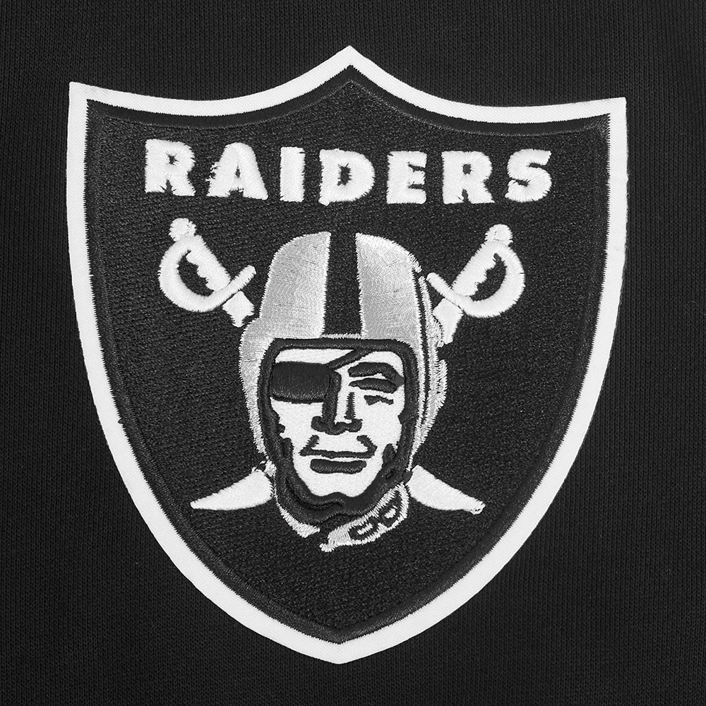 NFL LAS VEGAS RAIDERS SOUVENIR MEN'S FLEECE PULLOVER HOODIE (BLACK)