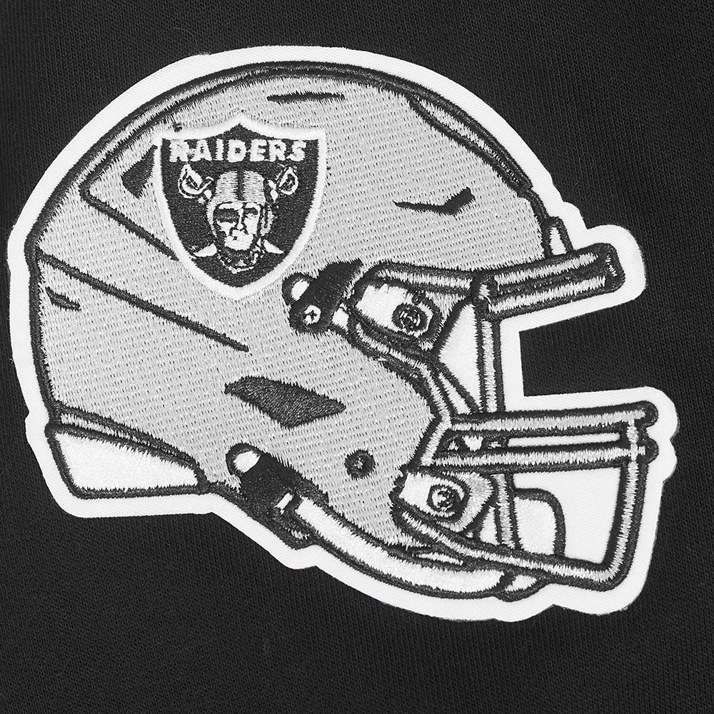 NFL LAS VEGAS RAIDERS SOUVENIR MEN'S FLEECE PULLOVER HOODIE (BLACK)