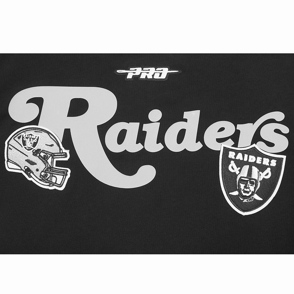 NFL LAS VEGAS RAIDERS SOUVENIR MEN'S FLEECE PULLOVER HOODIE (BLACK)