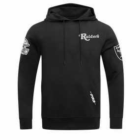 NFL LAS VEGAS RAIDERS SOUVENIR MEN'S FLEECE PULLOVER HOODIE (BLACK)