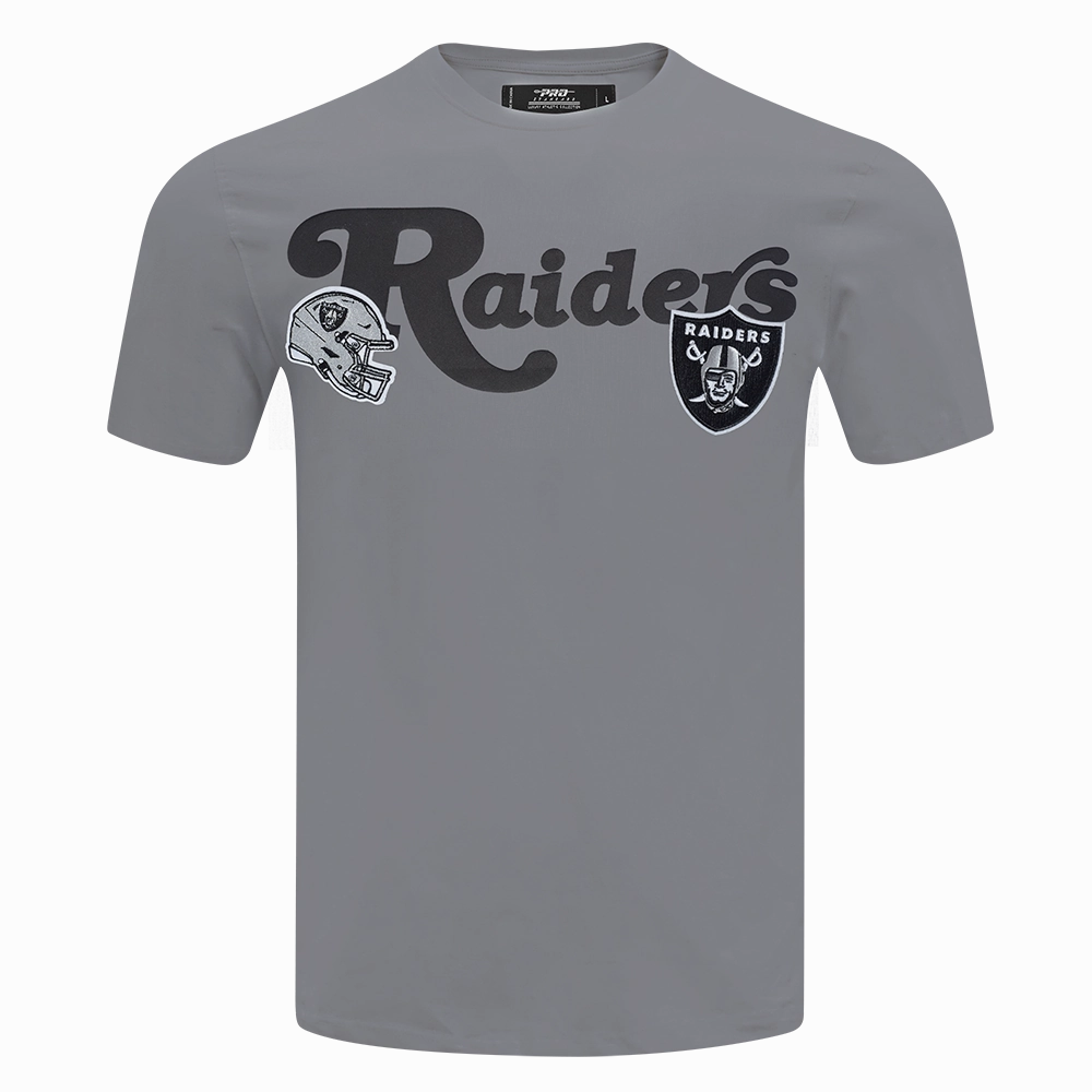 NFL LAS VEGAS RAIDERS SOUVENIR MEN'S SINGLE JERSEY TEE (GRAY)