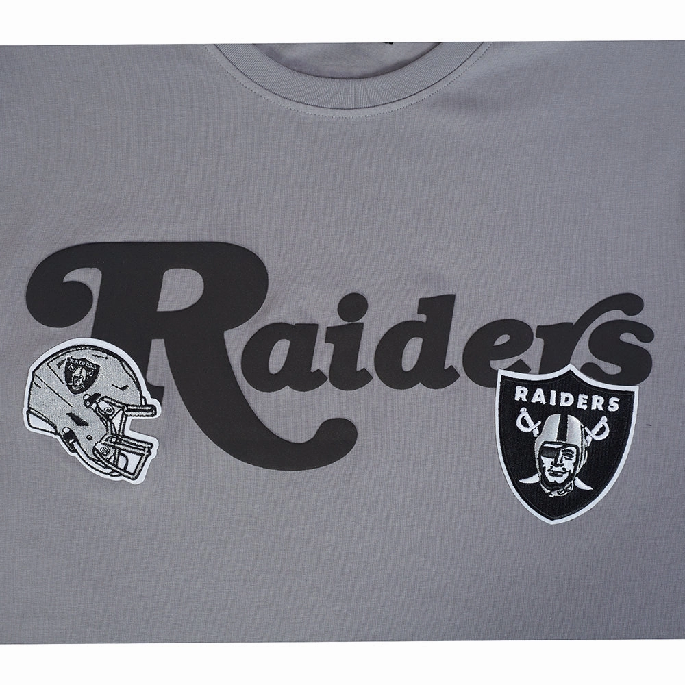 NFL LAS VEGAS RAIDERS SOUVENIR MEN'S SINGLE JERSEY TEE (GRAY)
