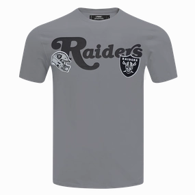 NFL LAS VEGAS RAIDERS SOUVENIR MEN'S SINGLE JERSEY TEE (GRAY)