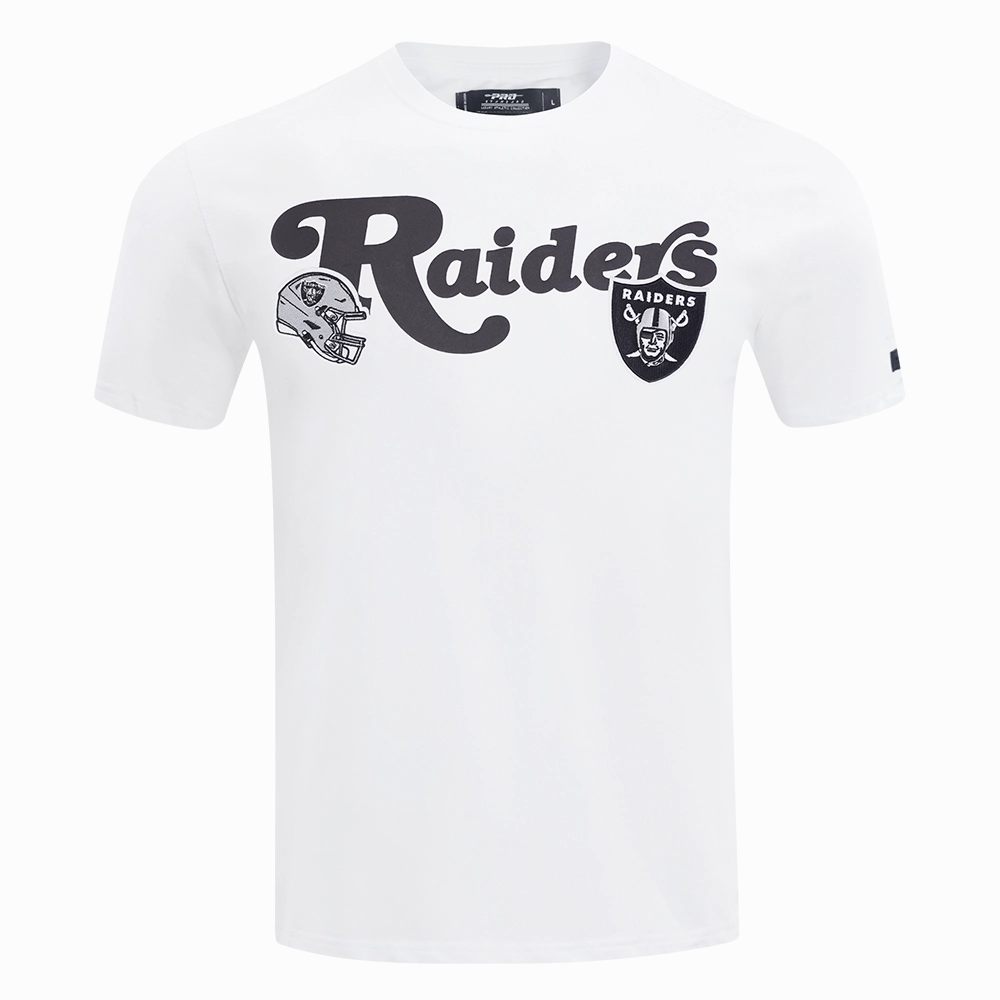 NFL LAS VEGAS RAIDERS SOUVENIR MEN'S SINGLE JERSEY TEE (WHITE)