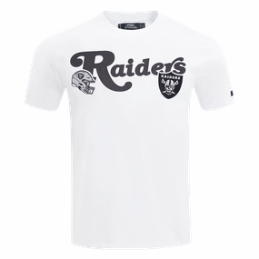 NFL LAS VEGAS RAIDERS SOUVENIR MEN'S SINGLE JERSEY TEE (WHITE)