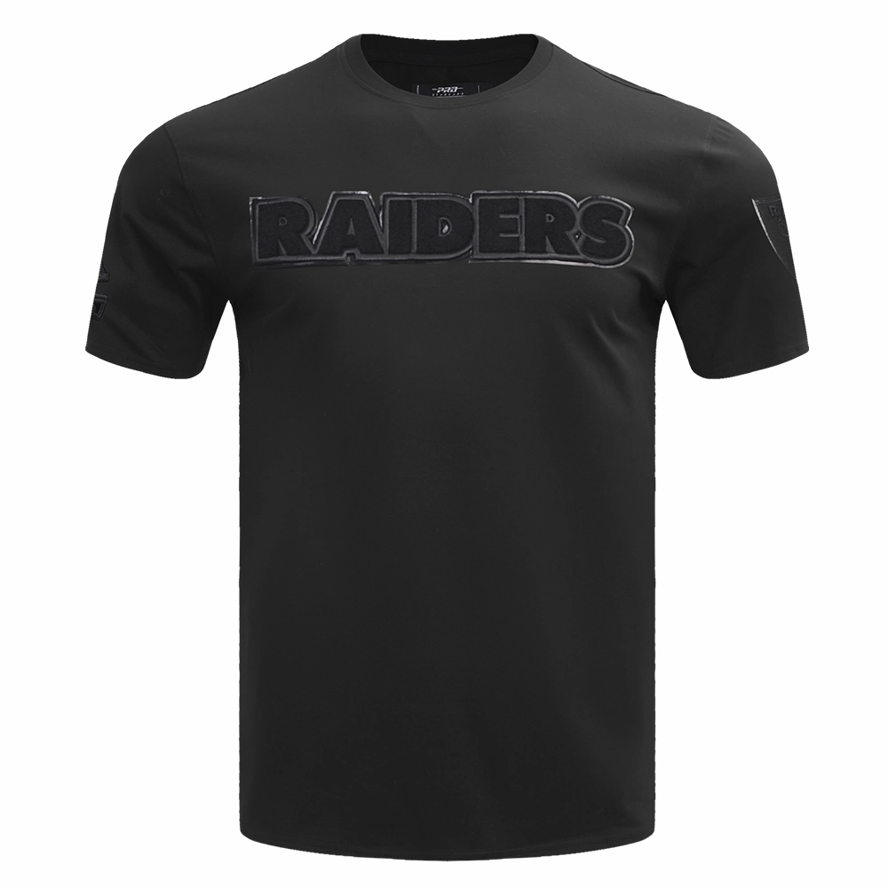NFL LAS VEGAS RAIDERS TRIPLE BLACK   TEE (BLACK)