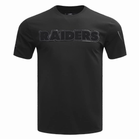 NFL LAS VEGAS RAIDERS TRIPLE BLACK   TEE (BLACK)