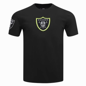 NFL LAS VEGAS RAIDERS UNDER THE LIGHTS MEN'S SINGLE JERSEY TEE (BLACK)