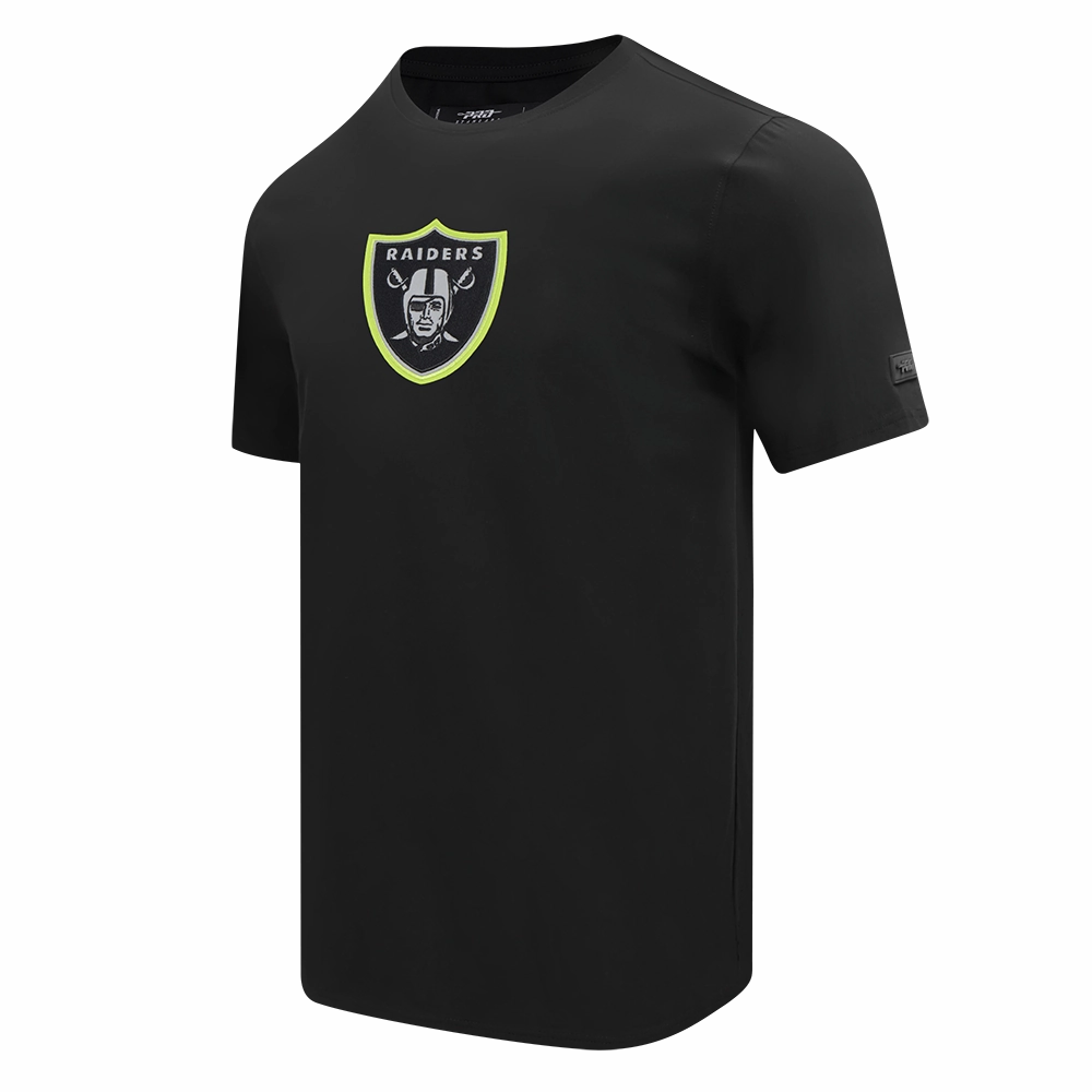 NFL LAS VEGAS RAIDERS UNDER THE LIGHTS MEN'S SINGLE JERSEY TEE (BLACK)
