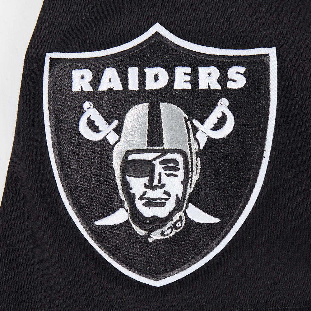 NFL LAS VEGAS RAIDERS UNDER THE LIGHTS MEN'S SINGLE JERSEY TEE (BLACK)