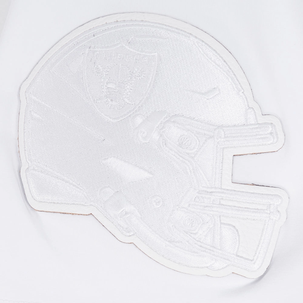 NFL LAS VEGAS RAIDERS WHITE OUT MEN'S SINGLE JERSEY TEE (WHITE)
