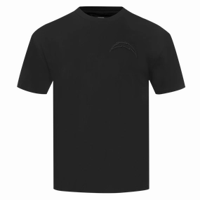 NFL LOS ANGELES CHARGERS NEUTRAL MEN'S CJ DROP SHOULDER TEE (BLACK)